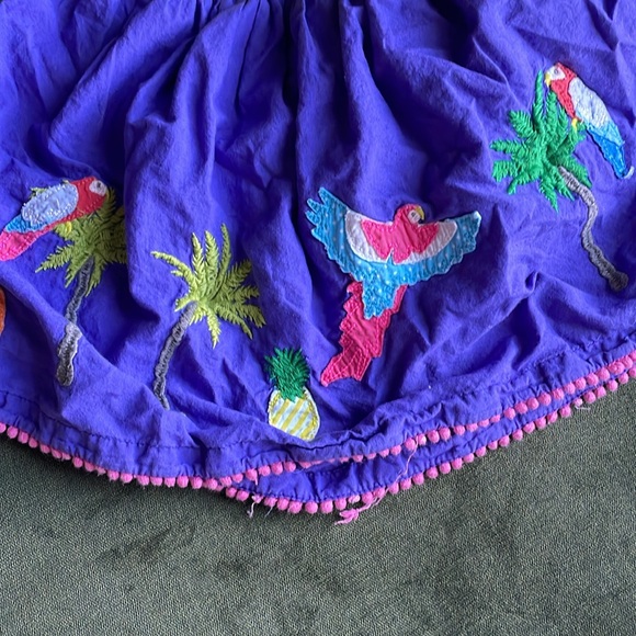 Mini Boden Bird/Parrot Applique Fun/Novelty Skirt 3-4 - Picture 9 of 9
